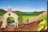 Aqua Fria Tortilla Stretched Canvas Print by William T. Templeton