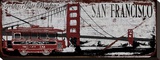 San Franciso Trolley Stretched Canvas Print by Karen J. Williams