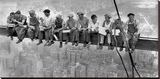 New York Construction Workers Lunching on a Crossbeam, 1932 Stretched Canvas Print by Charles C. Ebbets