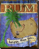 Antigua Rum Stretched Canvas Print by Karen J. Williams