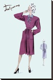 Magenta Dress, 1947 Stretched Canvas Print