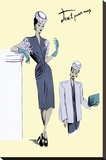 Classy Evening Wear, 1947 Stretched Canvas Print