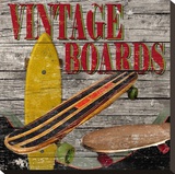 Vintage Skate Boards Impressão em tela esticada por Karen J. Williams Vintage Skate Boards Impressão em tela esticada por Karen J. Williams