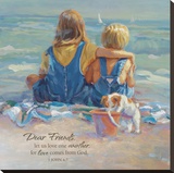 Oblivious with Verse Stretched Canvas Print by Lucelle Raad