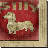 Dachshund Stretched Canvas Print by Karen J. Williams