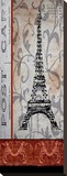 Paris Postcard Panel Stretched Canvas Print by Karen J. Williams