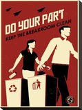 Clean Breakroom Kunstdruk op gespannen doek van Steve Thomas