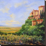 Hilltown Stretched Canvas Print by Jan E. Moffatt
