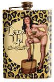 Bettie Page Leopard Flask Flask