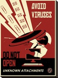 Avoid Viruses Stretched Canvas Print by Steve Thomas