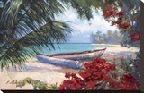 Tropical Hideaway Stretched Canvas Print by Nenad Mirkovich
