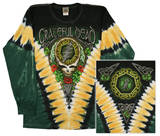 Long Sleeve: Grateful Dead - Gd Shamrock V-dye T-Shirts