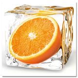 Orange Cube Print