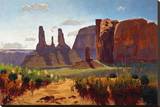 Thumb and Three Sisters Stretched Canvas Print by Paul Davis