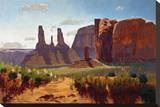 Thumb and Three Sisters Stretched Canvas Print by Paul Davis