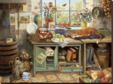 Gardeners World II Reproduction transférée sur toile par Bernard Willington