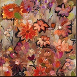Garden of a Joyful Day Sträckt Canvastryck av Joan Elan Davis