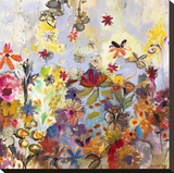 Garden of Honesty Stretched Canvas Print by Joan Elan Davis