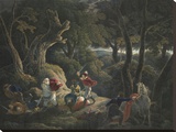 Third Part of King Henry IV, Act II Scene V Stretched Canvas Print by Josuah Boydell