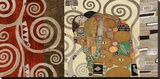 The Embrace (montage) Kunstdruk op gespannen doek van Gustav Klimt The Embrace (montage) Kunstdruk op gespannen doek van Gustav Klimt