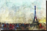 Paris Tango Stretched Canvas Print by Kay Daichi