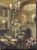 The Dining Room Stretched Canvas Print by Foxwell 