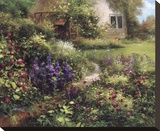 The Secret Garden Stretched Canvas Print by Gabriela 