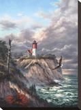 Nauset Light Stretched Canvas Print by Rudi Reichardt