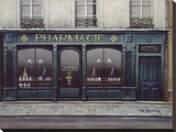 Pharmacie Stretched Canvas Print by Andre Renoux