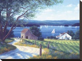 Summer In The Islands Stretched Canvas Print by Randy Van Beek