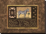 Excursion africaine II Reproduction transférée sur toile par Merri Pattinian