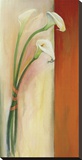 Calla Tres Stretched Canvas Print by Mei-Yu Lo