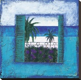 View Of Nice l Stretched Canvas Print by Francoise Persillon