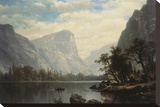 Mirror Lake Stretched Canvas Print by Albert Bierstadt
