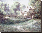 The Old Watermill Stretched Canvas Print by Jon McNaughton