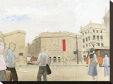 Urbana Stretched Canvas Print by Erik Scheller