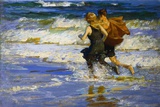 At the Beach Poster by Edward Henry Potthast