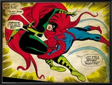 Marvel Comics Retro: The Amazing Spider-Man Comic Panel, Medusa (aged) Framed Canvas Print