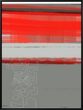 Abstract Red 1 Framed Canvas Print by  NaxArt
