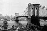 Brooklyn Bridge Over East River and Surrounding Area Prints