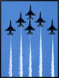 Fighter Jets in Formation Framed Canvas Print by Tim Lynch