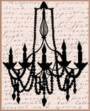 Chandelier Calligraphy I Poster by Sharyn Sowell