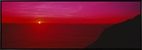 Sunset over the Ocean, California, USA Framed Canvas Print by Panoramic Images 