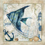 Nautical Fish II Art by Jill Meyer