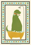 Rub-A-Dub Dino II Affiches par June Erica Vess