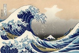 Bajo la ola de Kanagawa Lámina por Hokusai Bajo la ola de Kanagawa Lámina por Hokusai