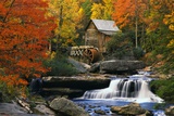 Glade Creek Grist Mill Prints by Robert Glusic