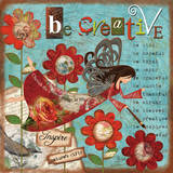Just Be Creative Affiches par Victoria Hutto