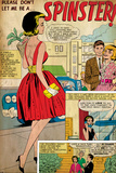 Marvel Comics Retro: Love Comic Panel, Spinster (aged) Prints