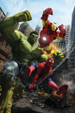 Marvel Adventures Iron Man Special Edition 1 Cover: Iron Man, Hulk and Spider-Man Posters by Francisco Ruiz Velasco